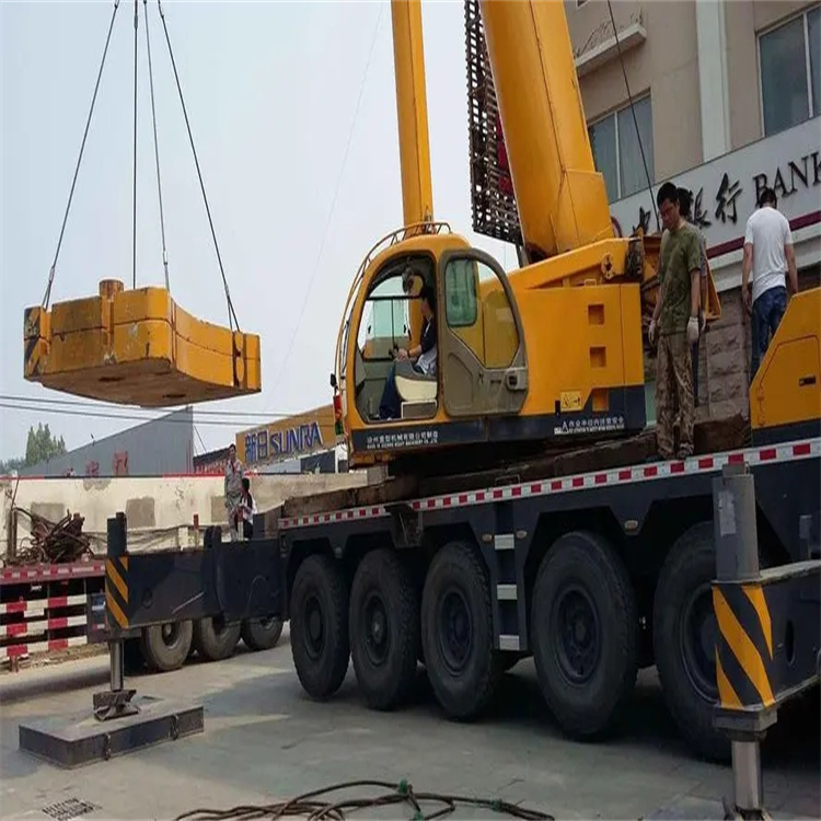 泗洪县当地吊车出租|机器吊装|75吨|工厂搬迁服务